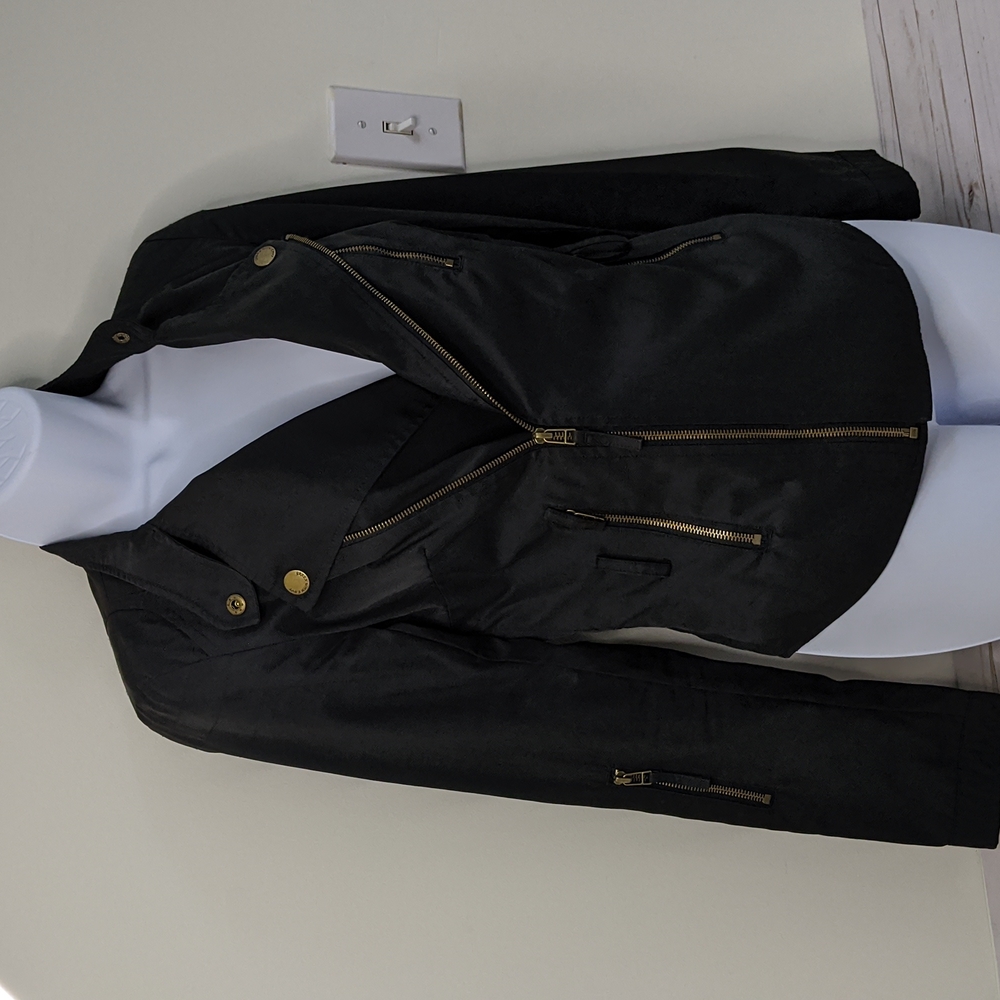Women's Green Envy Charcoal Side Zip Up Lightweight Jacket Size XS